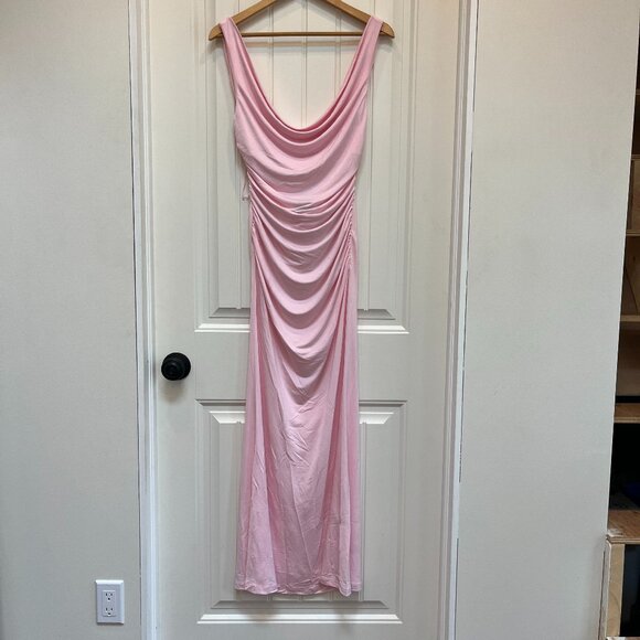 NWT White Fox Boutique On My Own Again Maxi Dress Pink Size Medium - Picture 4 of 10